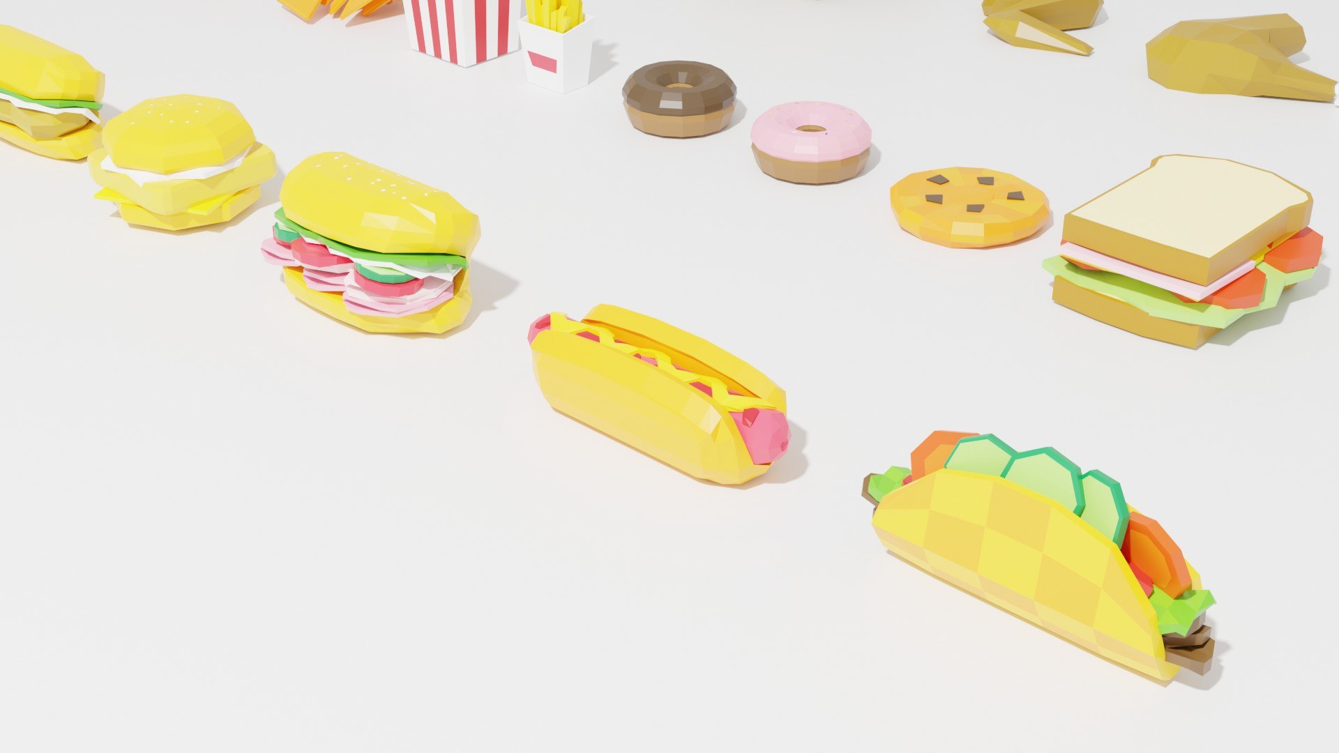 Fast Food Pack 3D model - TurboSquid 1935084