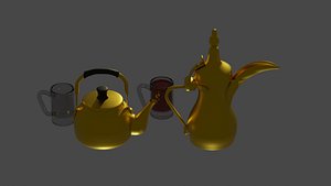 Arabic coffee 3D model