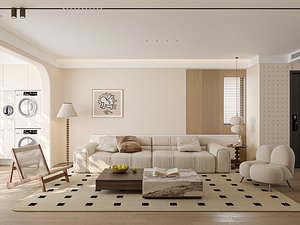 Cream Japandi Style Interior