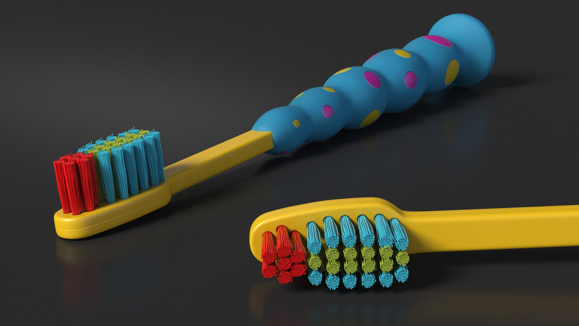 3D Model Kids Toothbrush - TurboSquid 2351931