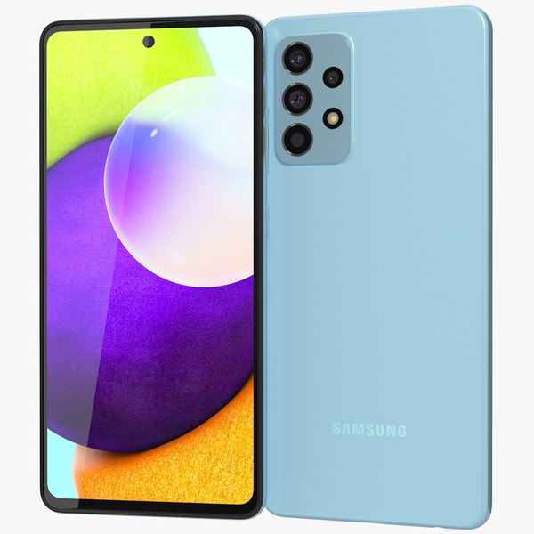 Samsung galaxy a52 blue 3D model - TurboSquid 1704698