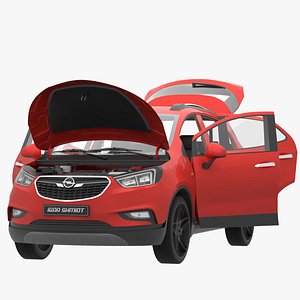 3D model Opel Mokka X 2017 lowpoly