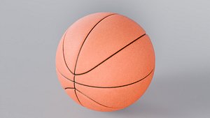 Realistic Basketball 3D Model True PBR Renders Zero Cleanup UVs 2K PBR Textures