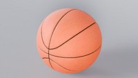 Realistic Basketball 3D Model StemCell Zero Cleanup UVs 2K PBR Textures