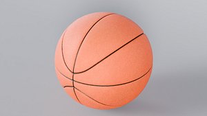 Realistic Basketball 3D Model StemCell Zero Cleanup UVs 2K PBR Textures