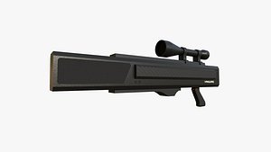 Anti-Drone Sniper Gun I06 - SciFi Jamming Weaponry