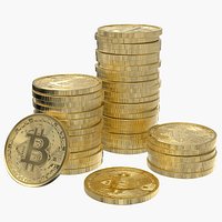 Bitcoin Gold Coin Stack