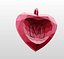 H-M 3D-Printable Valentine Crystal-Heart-TwoLetters Pendant