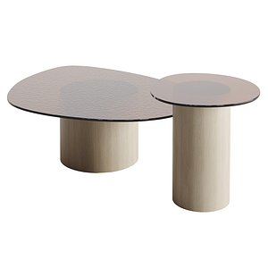 Calligaris Mushroom Coffee TopTables Glass 3D model