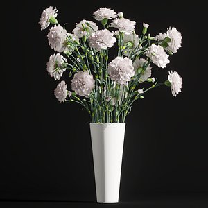 cornation bouquet 3D model