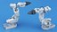 ABB 7600 Industrial Robot with Gripper White 3D