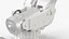 ABB 7600 Industrial Robot with Gripper White 3D