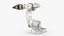ABB 7600 Industrial Robot with Gripper White 3D