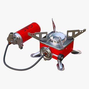 Portable Gas Stove System M1 3D model