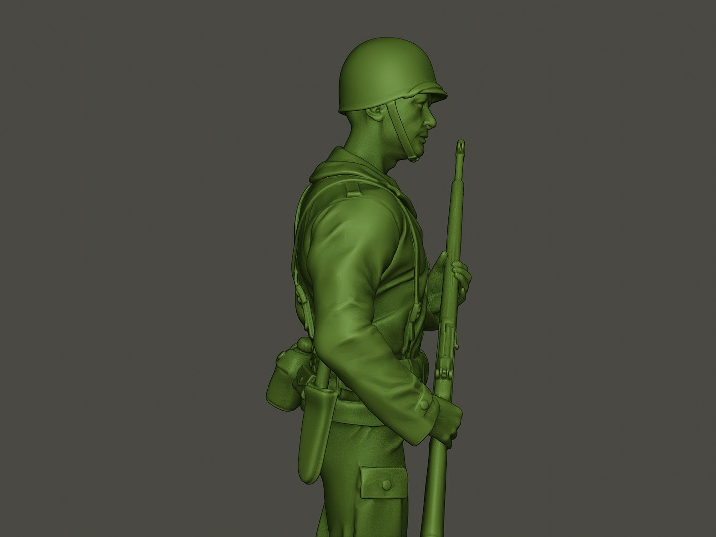 3D american soldier ww2 standguard - TurboSquid 1401647