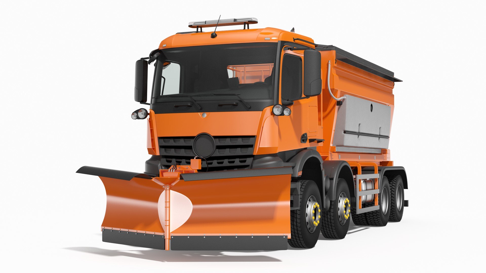 Gritter Truck 3D model preview