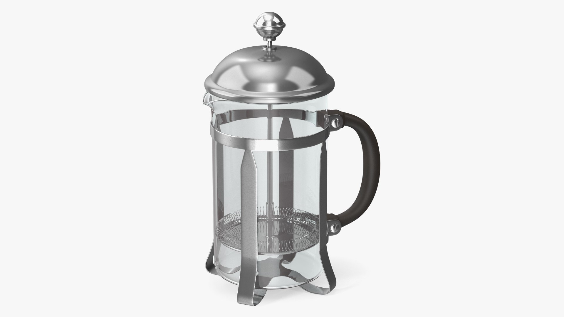 French Press Coffee Maker 3D model preview
