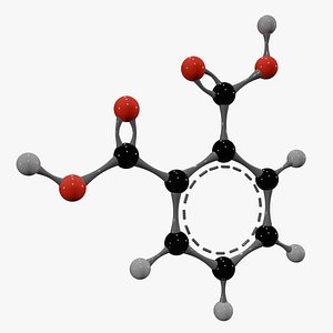 3D Phthalic Acid Molecule
