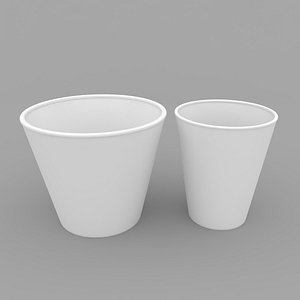 bucket corn pop 3D model