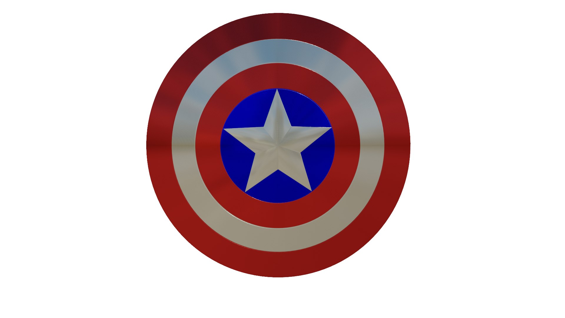 3D CAPTAIN AMERICA SHIELD - TurboSquid 1888609