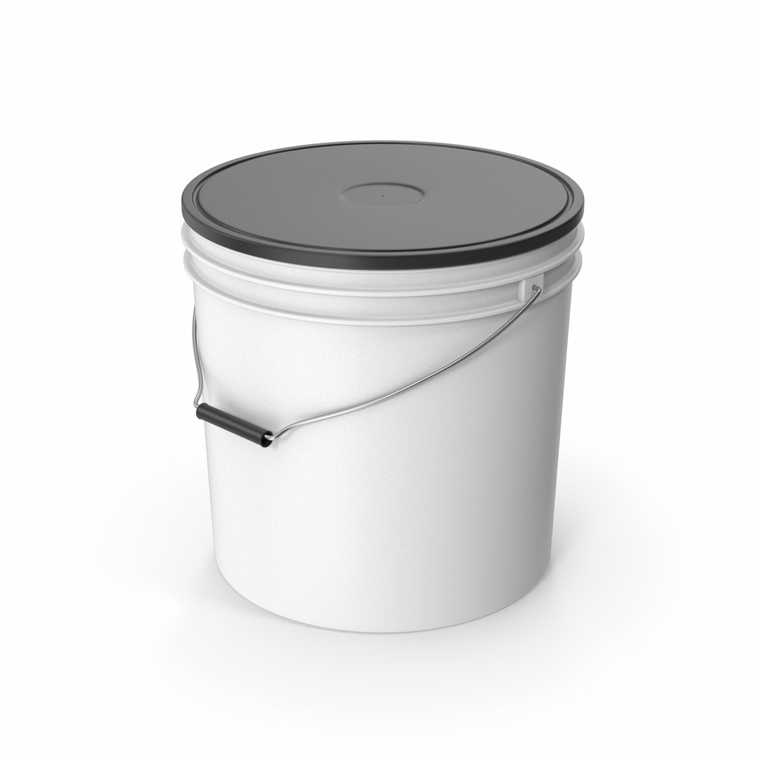 Plastic Paint Bucket 3D Model TurboSquid 2135665