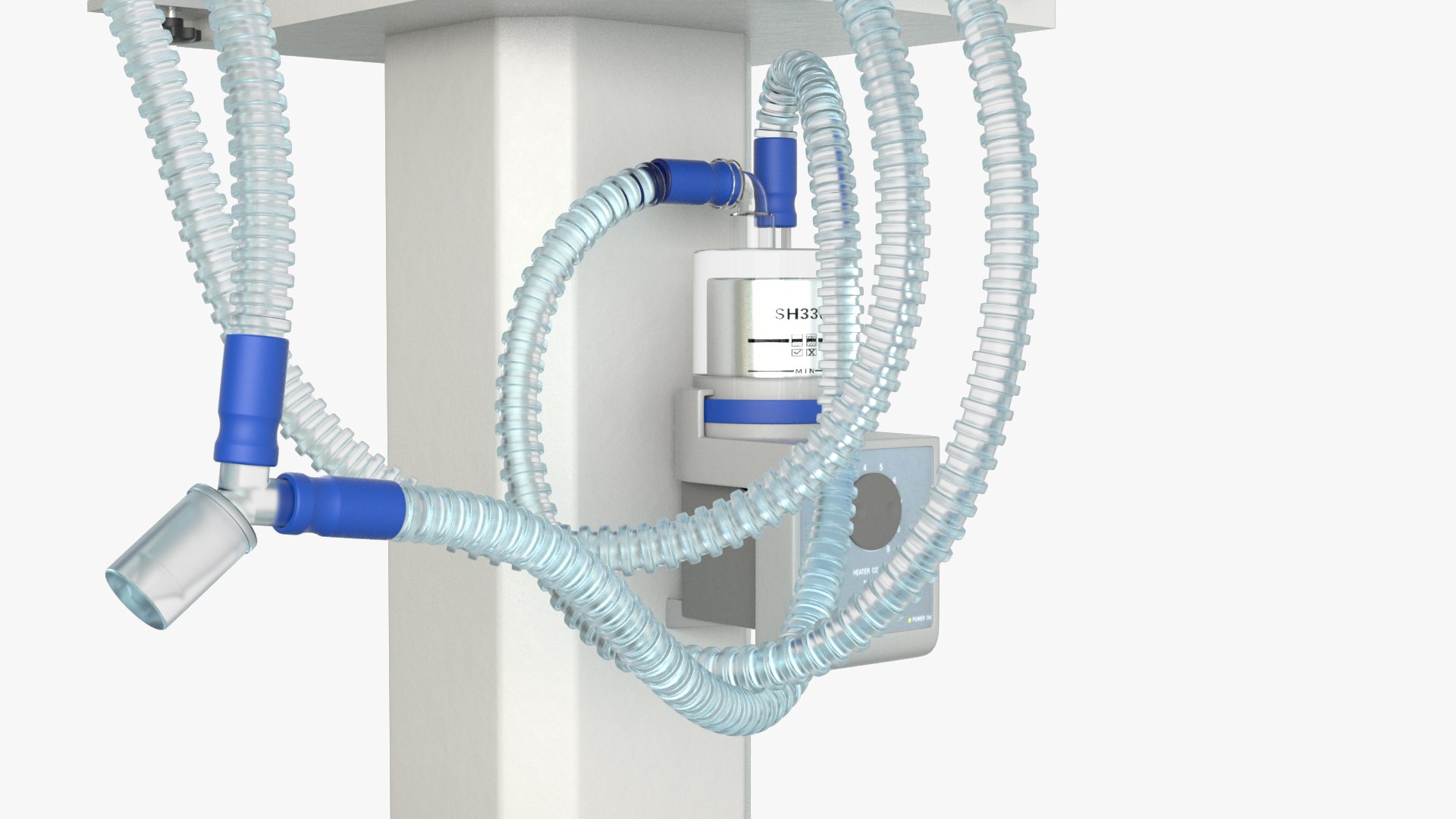 Hospital Medical Lung Ventilator Model - TurboSquid 1540451