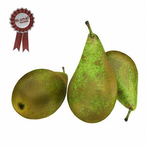 3d realistic pear
