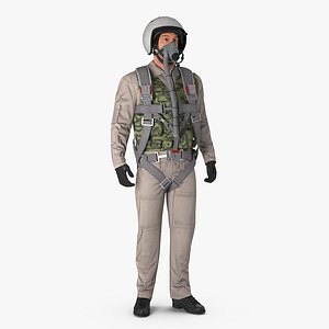 russian jet fighter pilot 3d 3ds