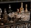 Bar Set 3 Liquor Bottles 3D model