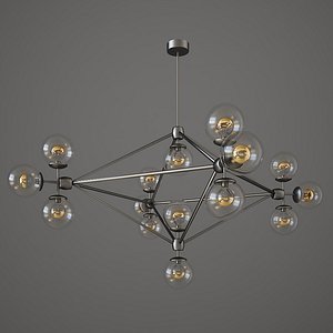 Chandelier 15 Globes designed by Jason Miller