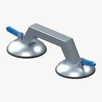 Two Cup Glass Suction Lifter with Retained Toggle Levers
