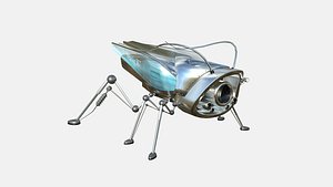 3D Insect Robot F05 Aluminum - SciFi Character Design