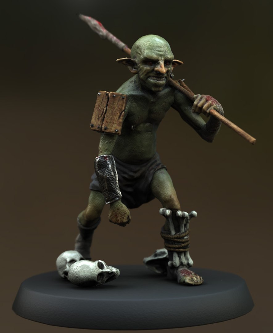 3d miniature unity model