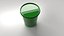 Green Ice Cream Container