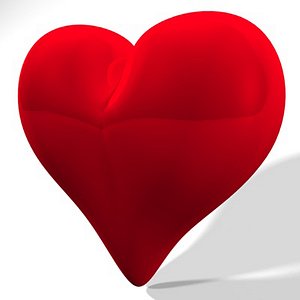 3d valentine heart model