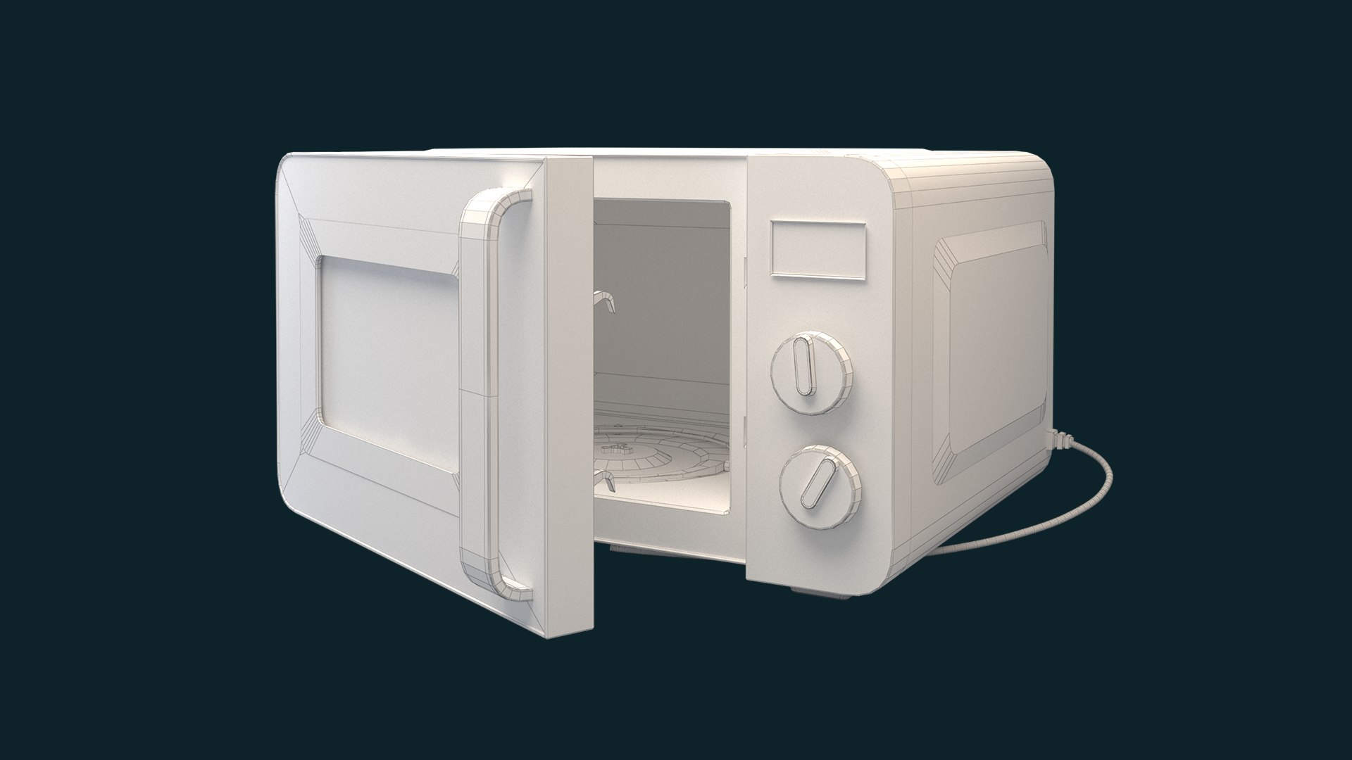 Microwave 3D Model - TurboSquid 2189942