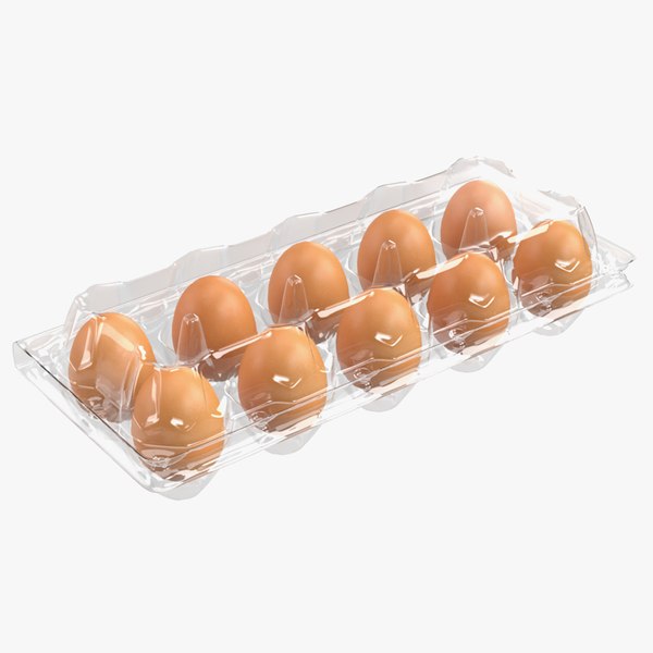 plastic egg package 3D model