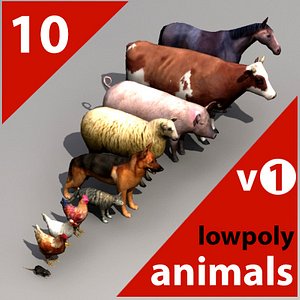 animals 3d model