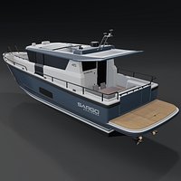 Sargo 45 Explorer 3D render PBR