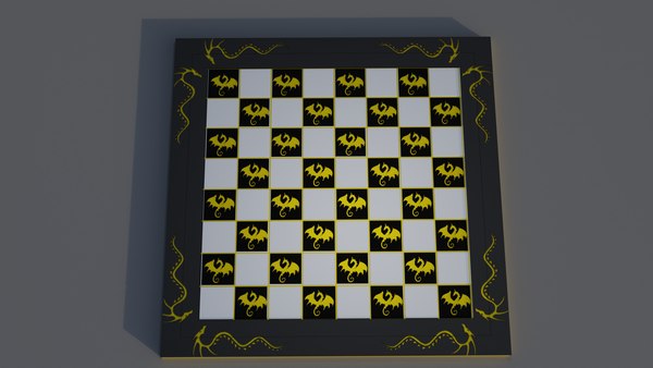 chess board free 3D model 3D printable