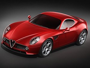 3d alfa romeo 8c competizione