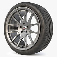 Rim 5Zigen ZR and Tire Dunlop Sport Maxx Low Poly