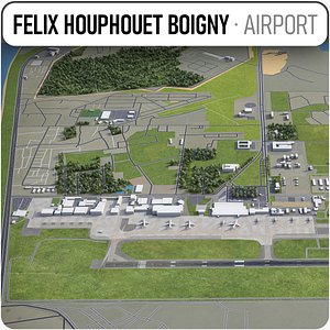 felix houphouet boigny international 3D