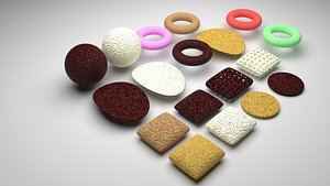 3D Cereal Pieces model