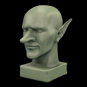 goblin statue head 3D model