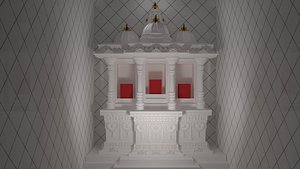3D model small temple