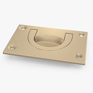3D Kitchen Cabinet Handle Recessed Bronze
