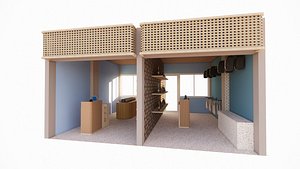 Booth Store 3 3D model