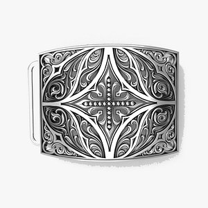 Baroque Gothic Cross Belt Buckle