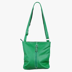 Green Leather Shoulderbag Remastered 3D model